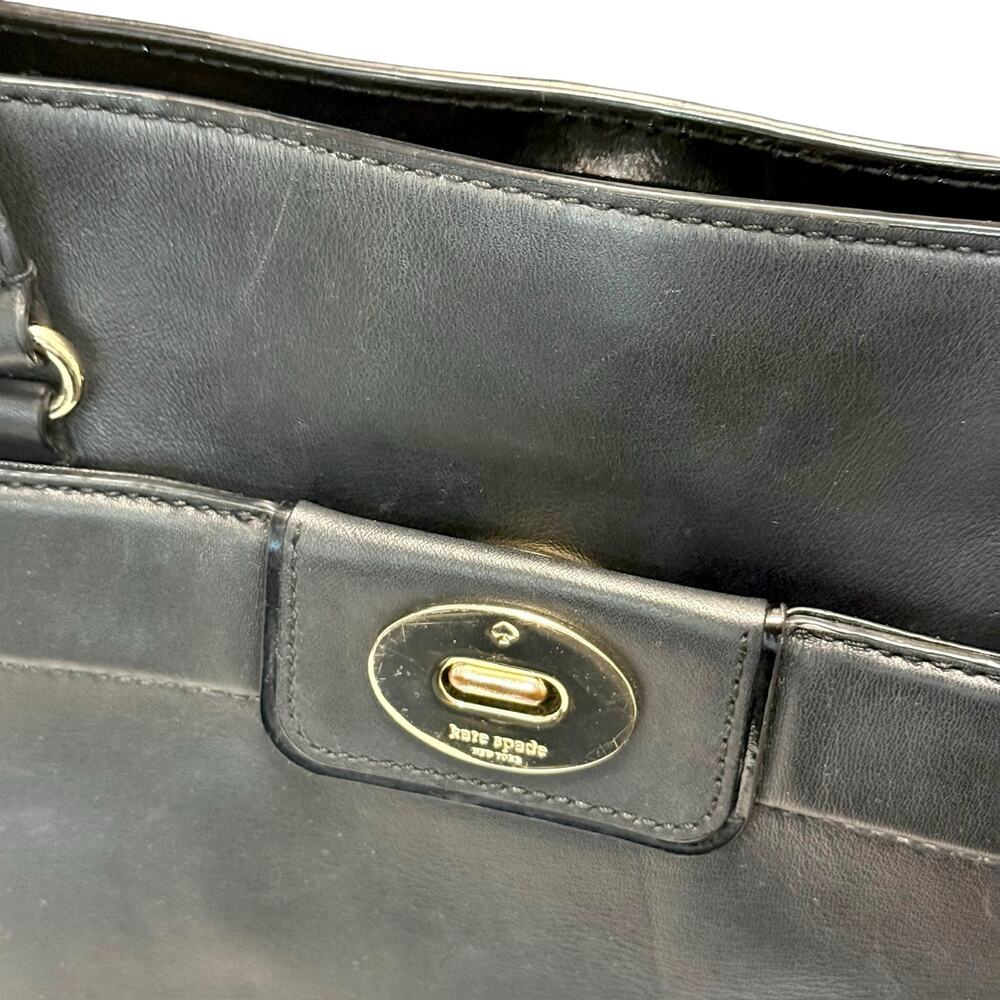 Kate Spade Hampton Road Davis Tote Shoulder Bag in Black - Smooth Leather - Picture 3 of 11